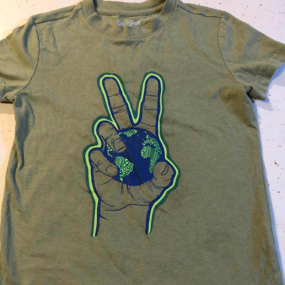 Boys peace sign shirt